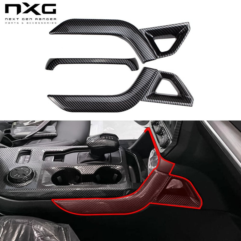 NXG Console Line Cover fitted to a Next Gen Ford Ranger, Raptor & Everest (2022+)