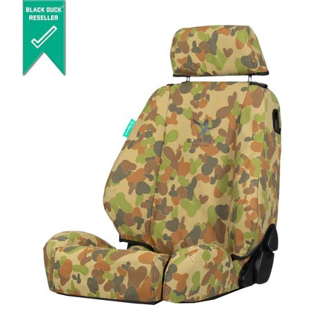 Canvas Seat Covers on the Next Gen Ford Ranger Raptor, fitted on the vehicle