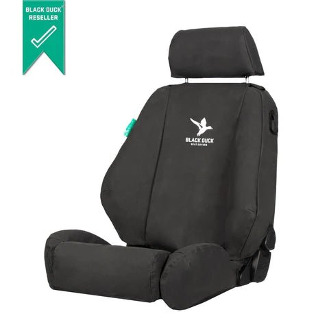 Canvas Seat Covers on the Next Gen Ford Ranger Raptor, close-up detail
