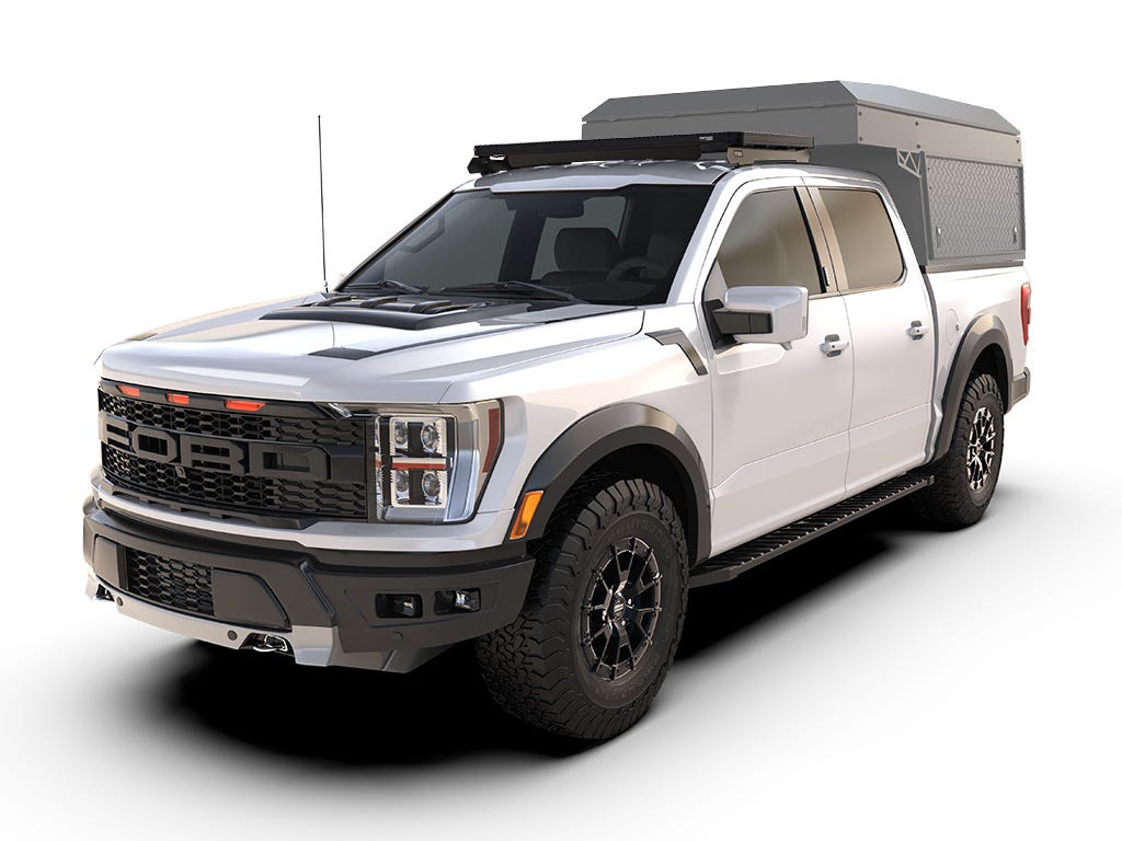 Ford F-150 Super Crew (2009-Current) Cab Over Camper Slimline II Roof Rack Kit / Low Profile - Front Runner