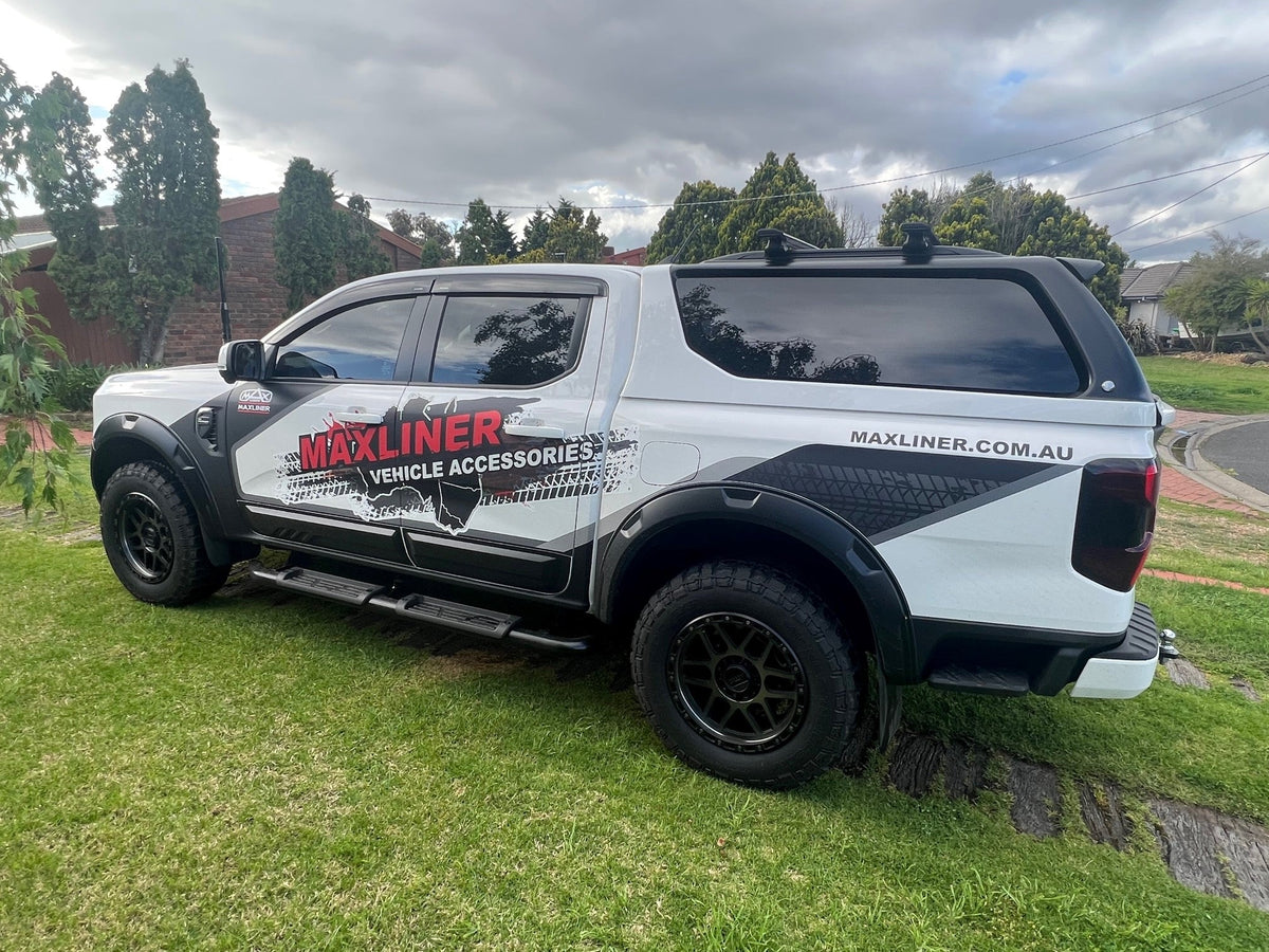 Maxliner Venture Canopy Cross Bars fitted to a Next Gen Ford Ranger (2022-Current)