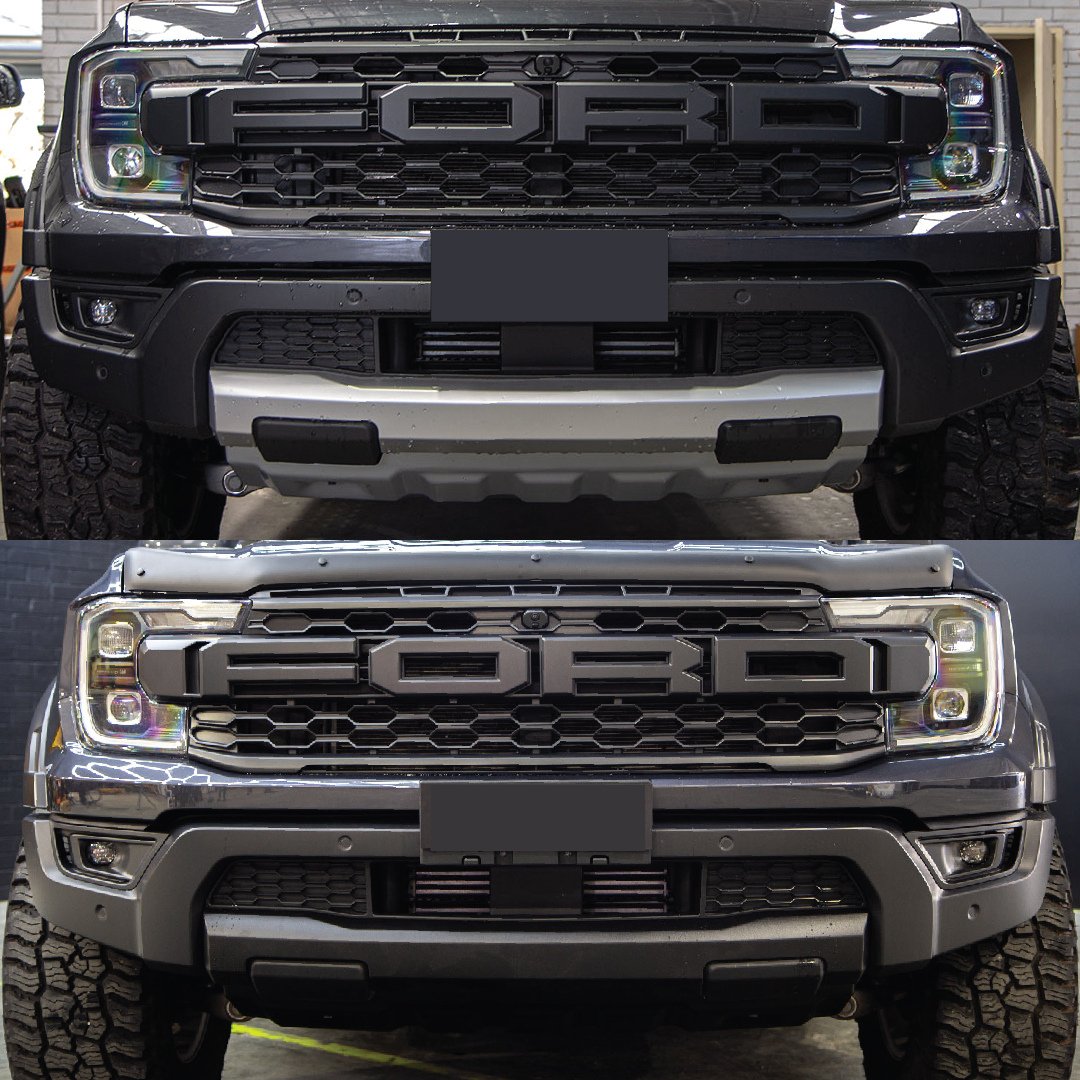 Custom Raptor Coated Ford Ranger Raptor Front Bumper Piece & Bash Plate (Next Gen 2022+)CosmeticNXG