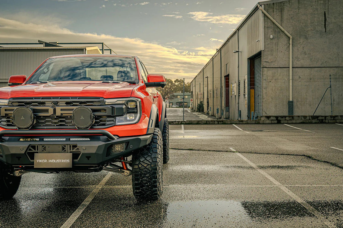 Diablo Pre-Runner Bull Bar on the Next Gen Ford Ranger Raptor, rear angle