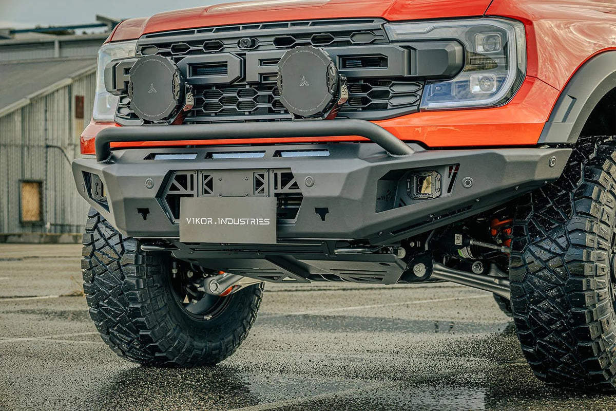 Diablo Pre-Runner Bull Bar on the Next Gen Ford Ranger Raptor, hardware detail