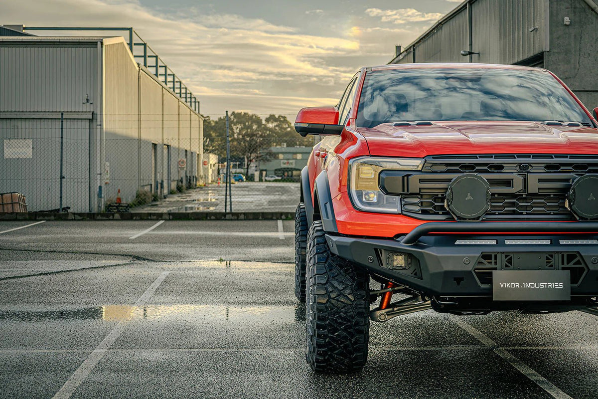 Diablo Pre-Runner Bull Bar on the Next Gen Ford Ranger Raptor, mounting detail