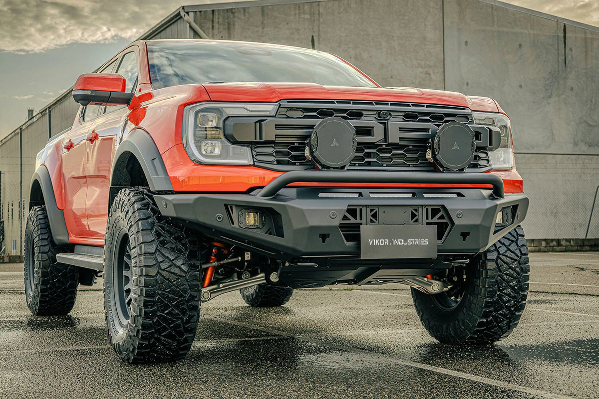 Diablo Pre-Runner Bull Bar on the Next Gen Ford Ranger Raptor, top view