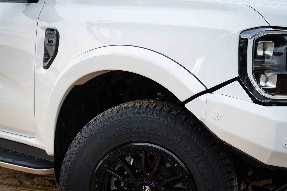Diablo Bull Bar (No Loop) on the Next Gen Ford Ranger, close-up detail