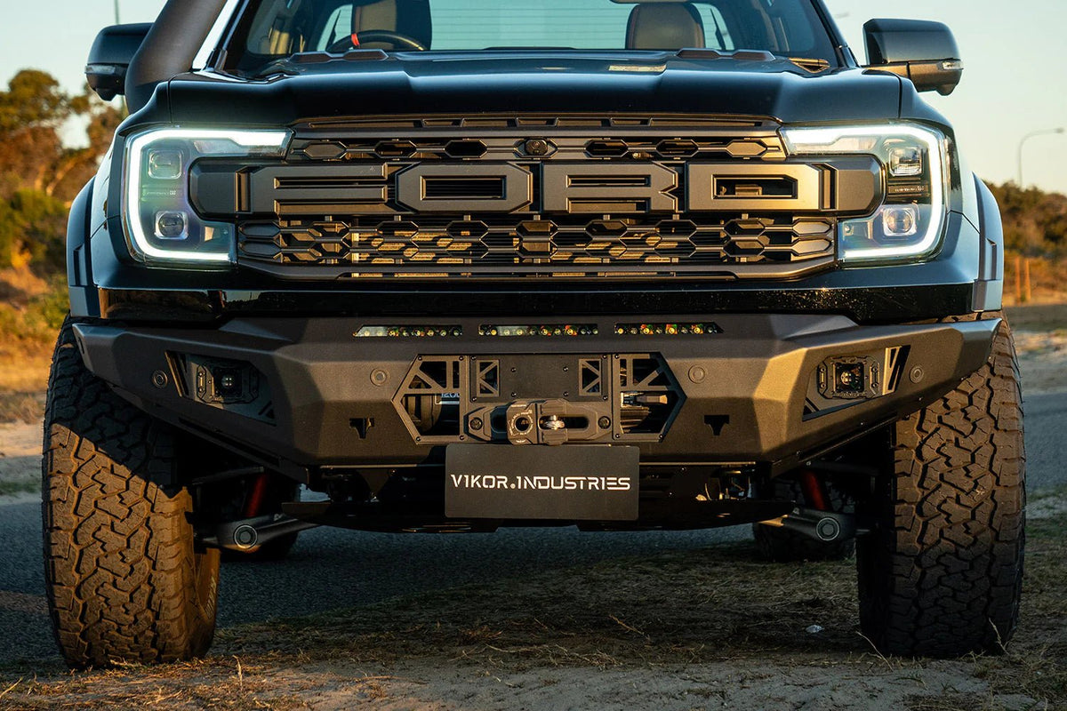 VIKOR Diablo Bull Bar (No Loop) fitted to a Next Gen Ford Ranger Raptor (2022-Current)
