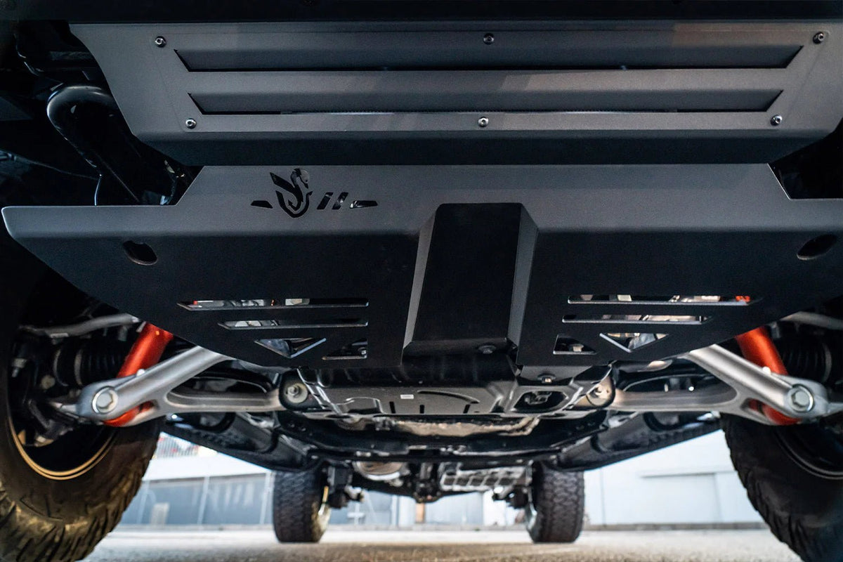 Diablo Bull Bar (No Loop) on the Next Gen Ford Ranger Raptor, rear three-quarter view