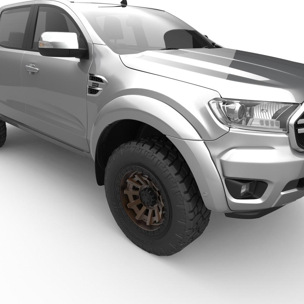 Fender Flares on the Ford Ranger PX2, finish detail