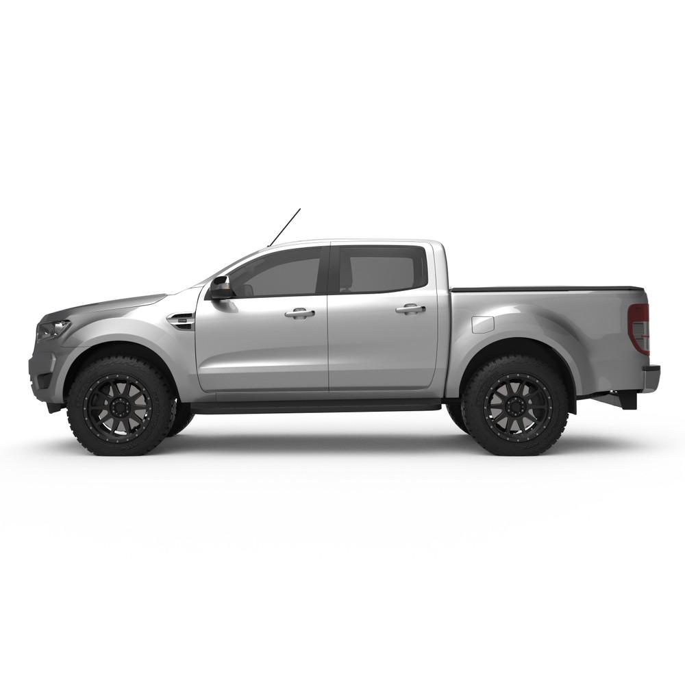 Soft Tonneau Cover (No Sports Bar) on the Ford Ranger PX3, rear three-quarter view