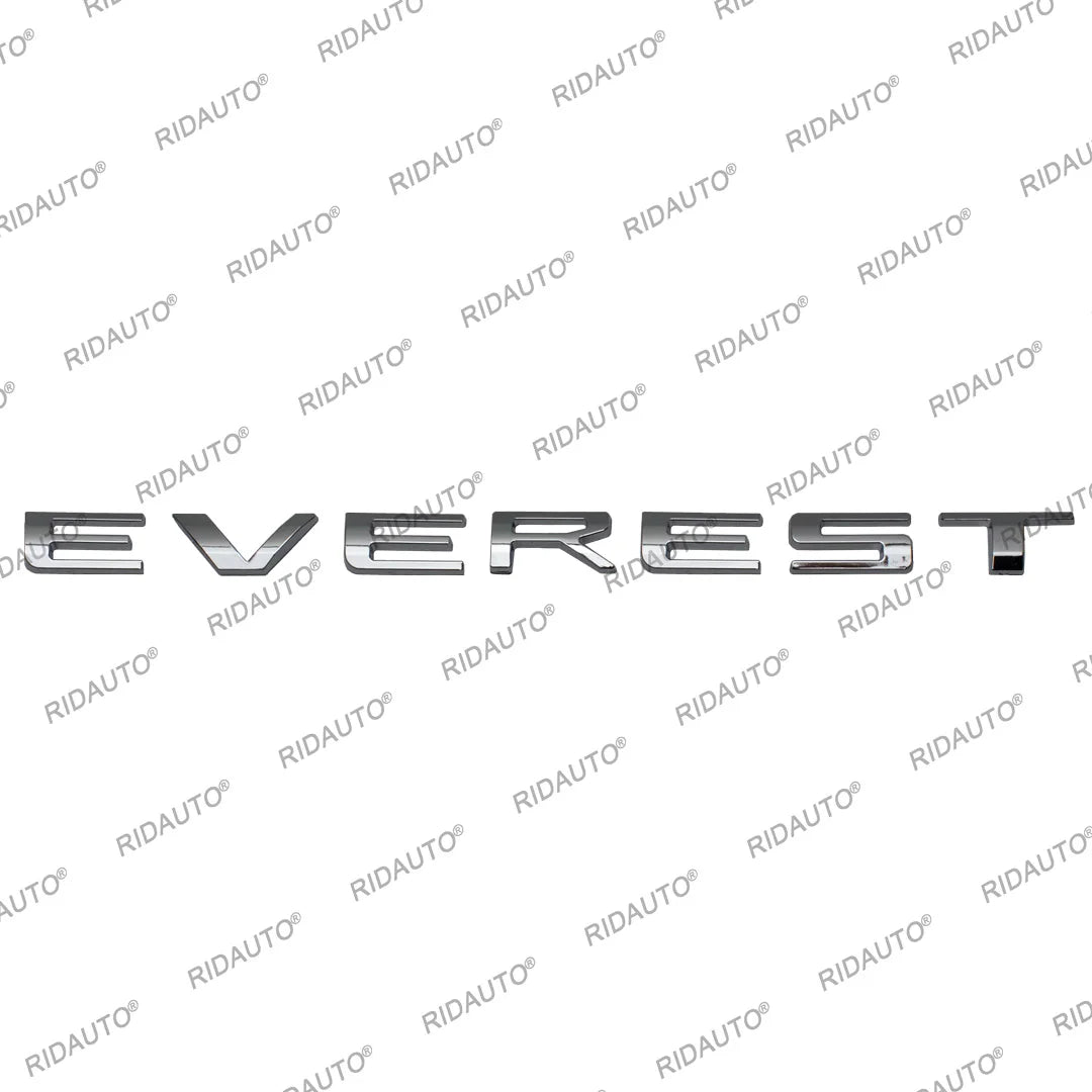 EVEREST 3D Lettering on the Next Gen Ford Everest, fitted on the vehicle