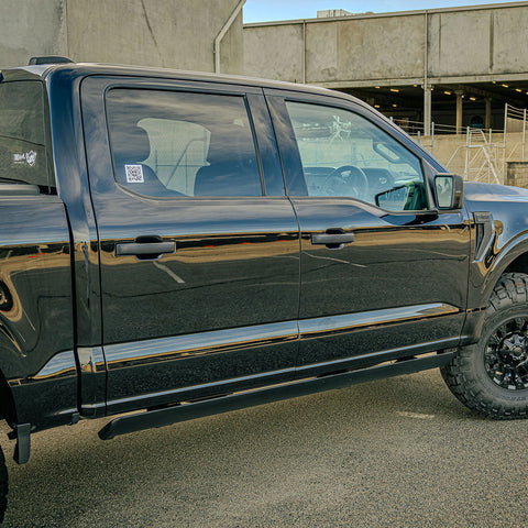 VIKOR electric side steps Ford F-150 retracted