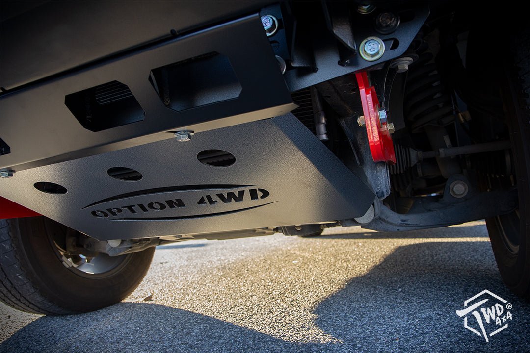 Option 4WD Bash Plate fitted to a Ford Ranger PX2/PX3 (2015-2022)