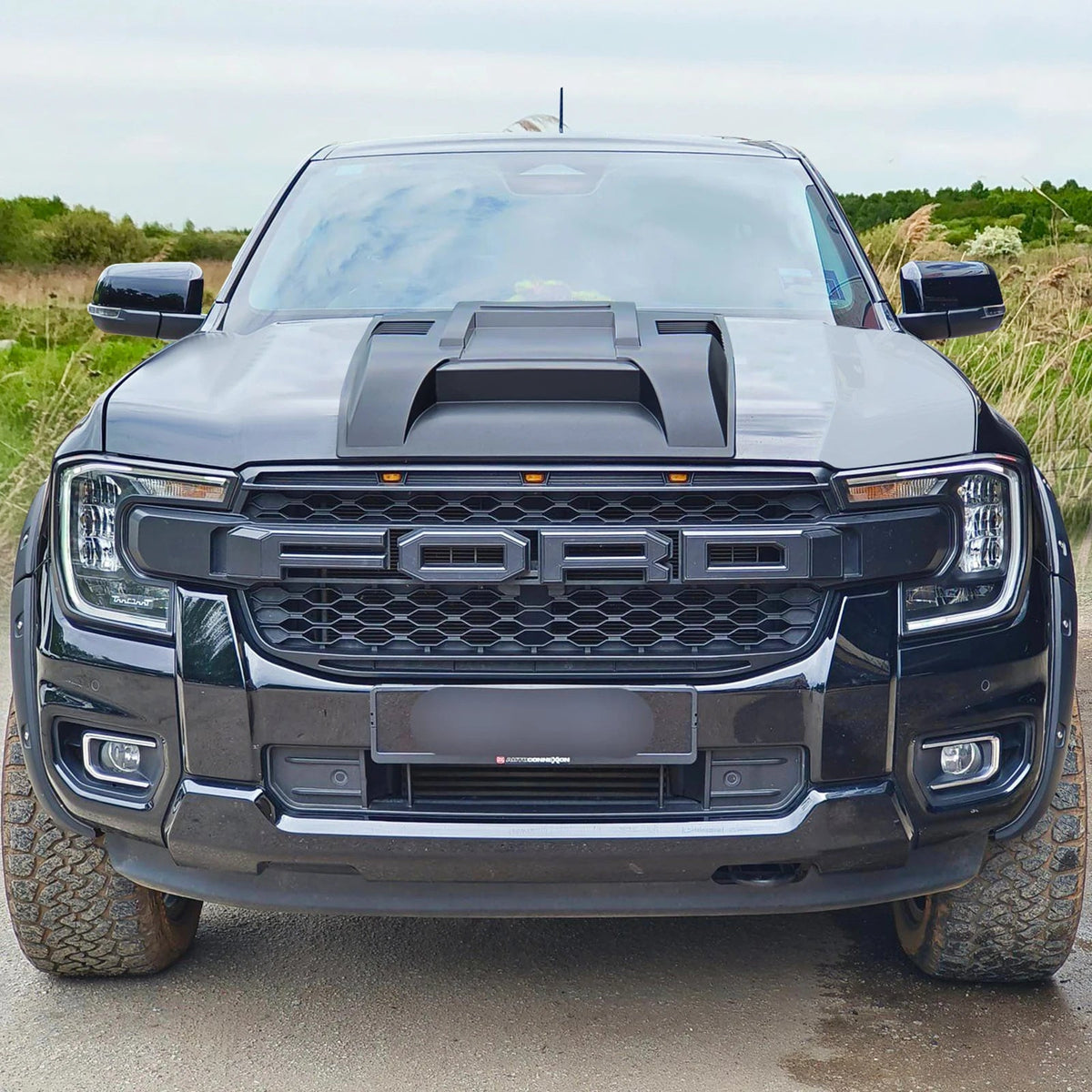 Bonnet Scoop on the Next Gen Ford Ranger & Everest, close-up detail