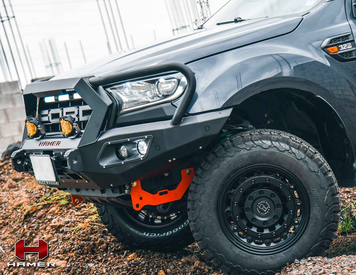 King Series Plus Bull Bar on the Ford Ranger PX2/PX3, finish detail