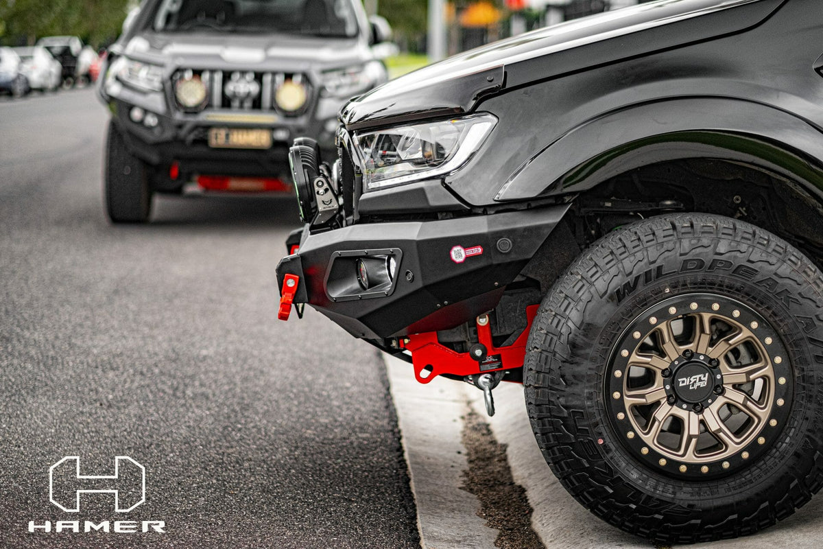 King Series Bull Bar on the Ford Ranger PX2/PX3, finish detail