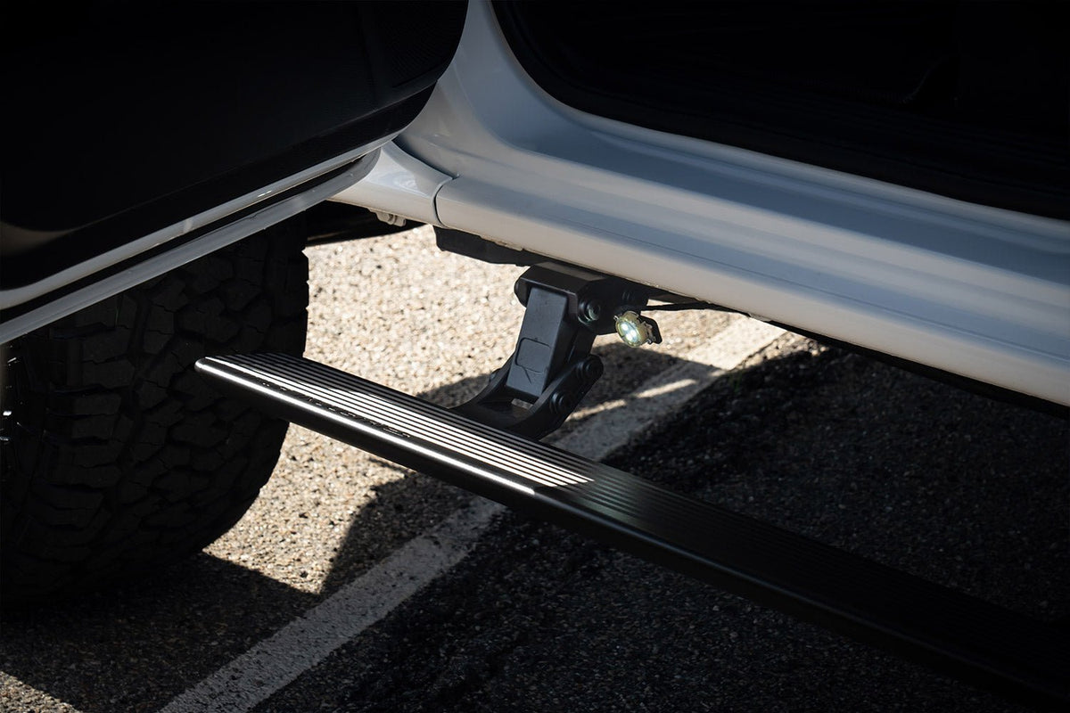 Electric Side Steps on the Next Gen Ford Ranger, side view