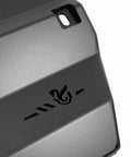 VIKOR logo detail on the alloy bash plate