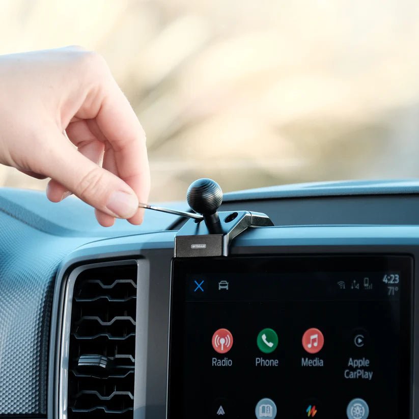 Offroam Phone Mount for the Ford Ranger, Everest and F-150, side view