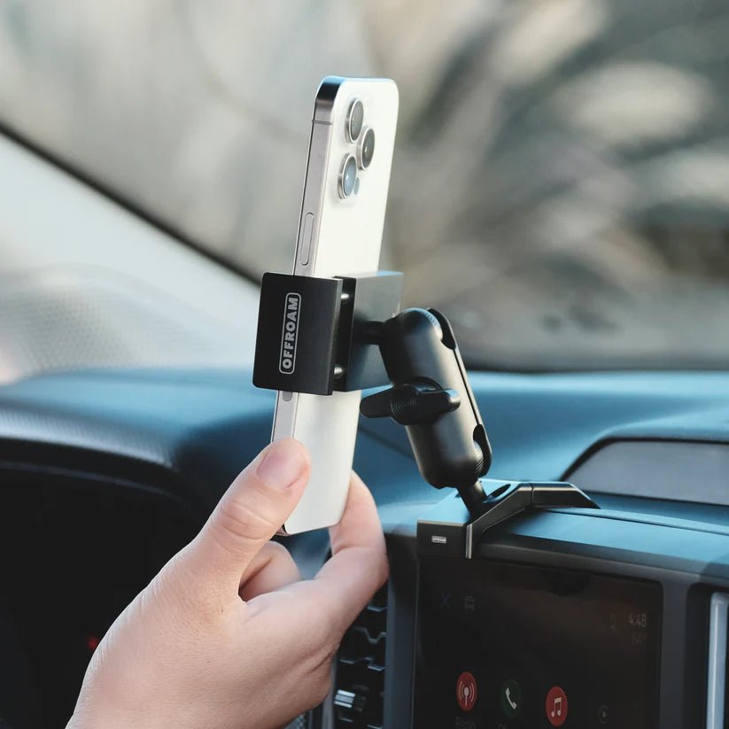 Offroam Phone Mount for the Ford Ranger, Everest and F-150, close-up detail