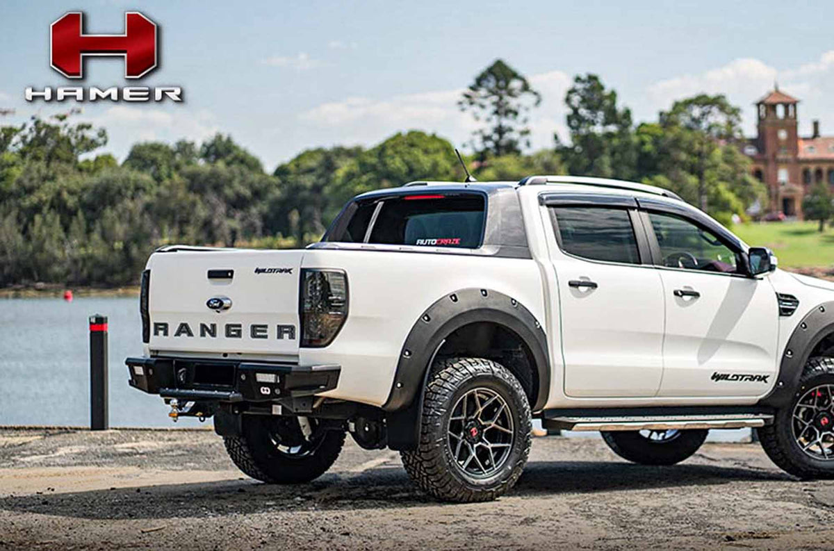 M-Series Rear Bar on the Ford Ranger PX2/PX3, side view