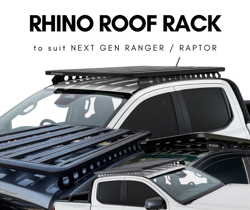 Rhino-Rack Pioneer 6 Roof Rack fitted to a Next Gen Ford Ranger & Raptor (2022-Current)