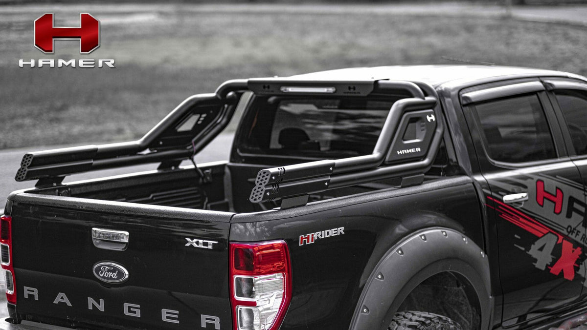 Night Fury Sports Bar on the Ford Ranger PX2/PX3, mounting detail