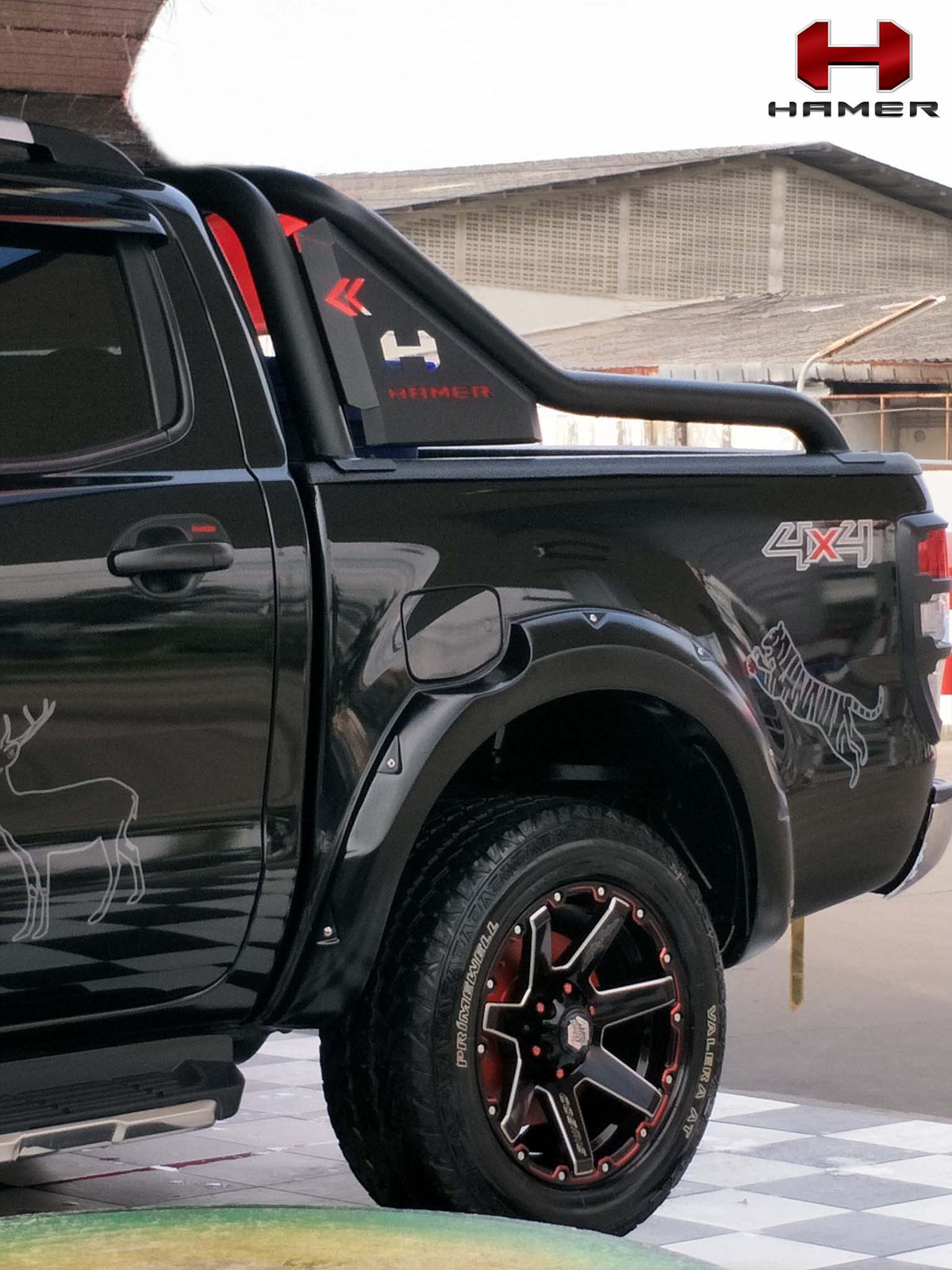 Premium Series Sports Bar on the Ford Ranger PX1/PX2/PX3, side view