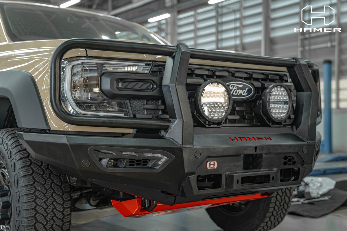 Atlas Series Plus Bull Bar on the Ford Ranger Super Duty, side view