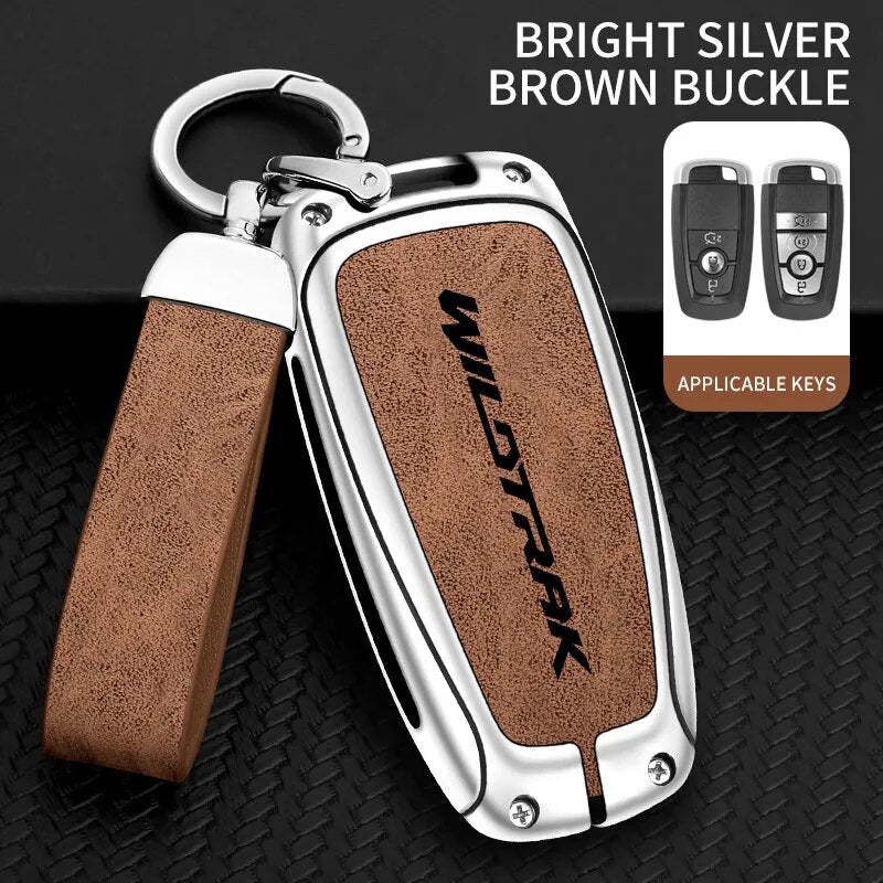 Zinc Alloy Key Case on the Ford Ranger Wildtrak, angled view