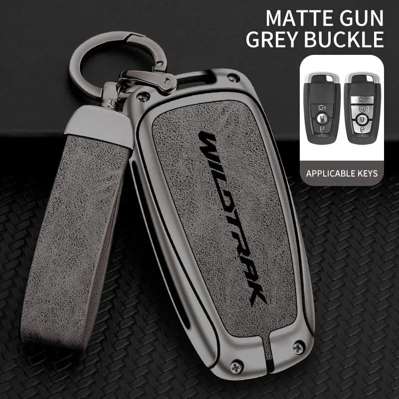 Zinc Alloy Key Case on the Ford Ranger Wildtrak, rear three-quarter view
