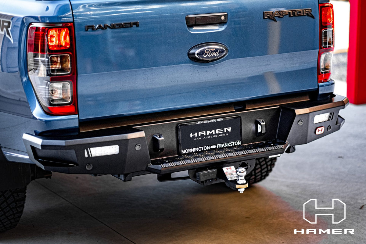 M-Series Rear Bar on the Ford Ranger Raptor Gen 1, finish detail
