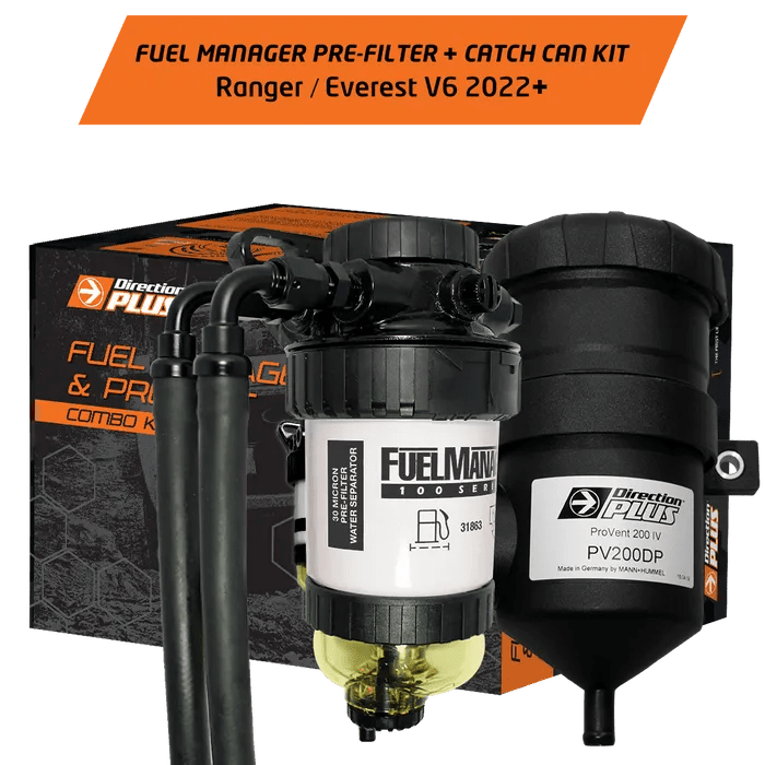Fuel Manager Pre-Filter & Provent Next Gen Ranger Catch Can Kit (V6 Ranger + Everest)PerformanceNXG