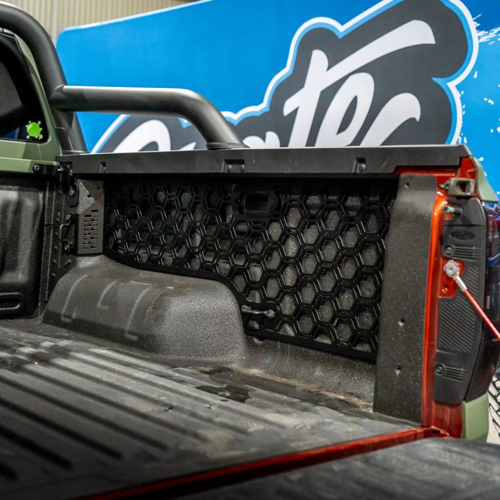 Spray Liner Molle Panel on the Next Gen Ford Ranger & Raptor, side view