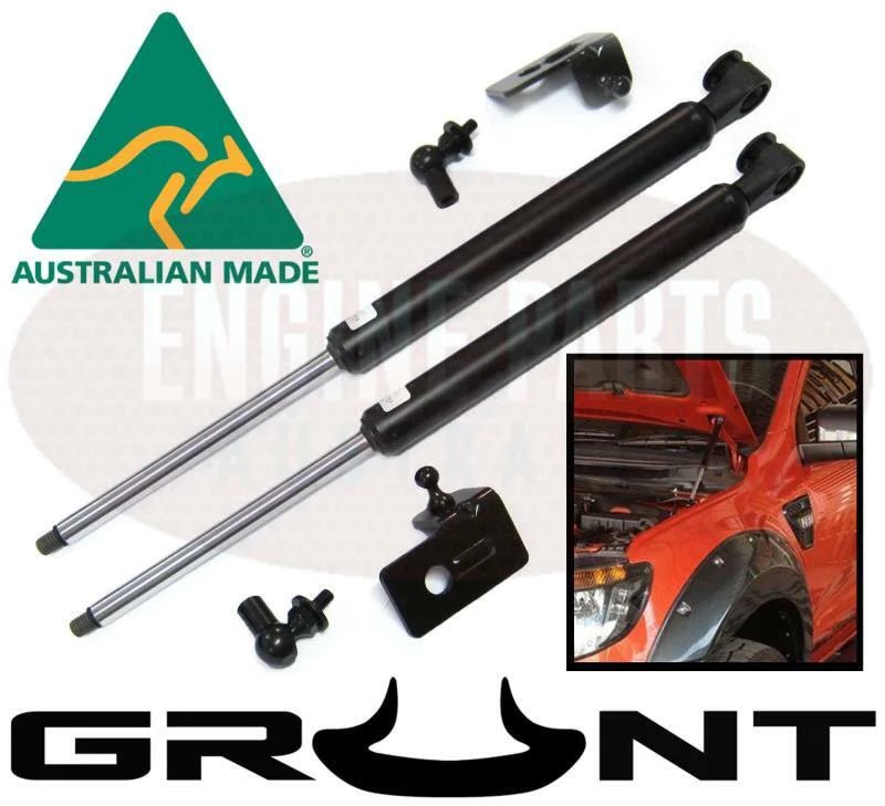 GRUNT 4X4 FORD RANGER BONNET HOOD GAS STRUTS DAMPER CONVERSION KIT (PX