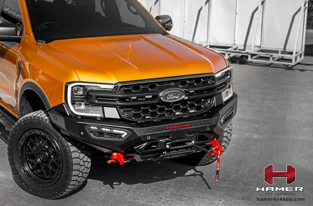 Atlas Bull Bar on the Next Gen Ford Ranger & Everest, close-up detail