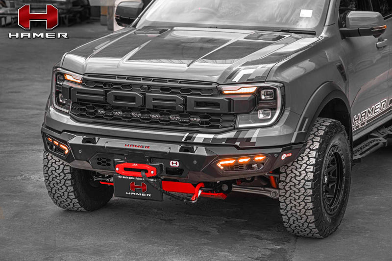 Hamer 4x4 Atlas Bull Bar fitted to a Next Gen Ford Ranger Raptor (2022-Current)