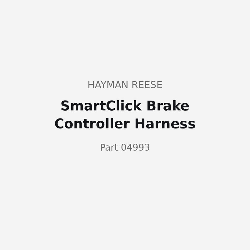 Hayman Reese SmartClick brake controller harness, part 04993