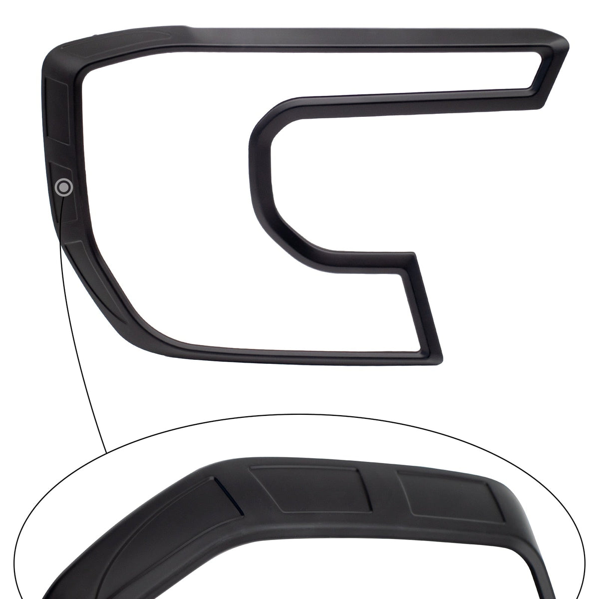 Headlight Trim Covers on the Next Gen Ford Ranger & Everest, side view