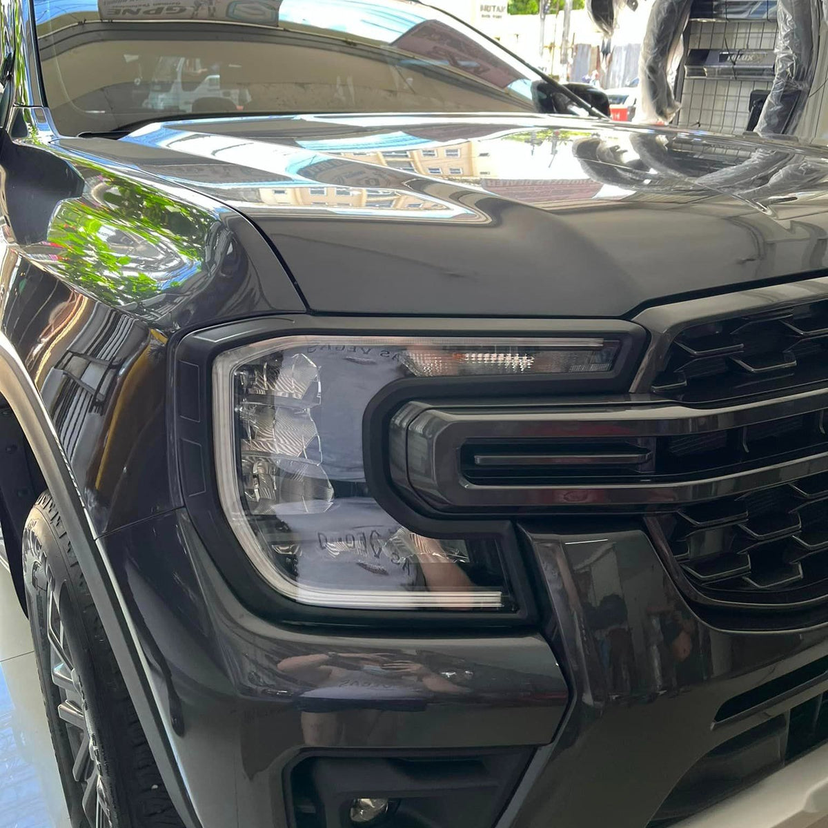 Headlight Trim Covers on the Next Gen Ford Ranger & Everest, mounting detail