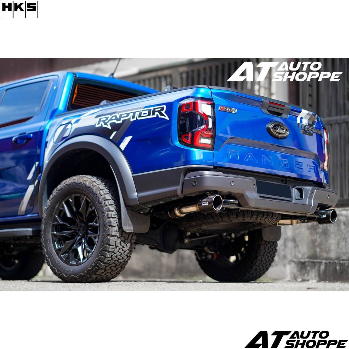 Exhaust Muffler on the Next Gen Ford Ranger Raptor, mounting detail