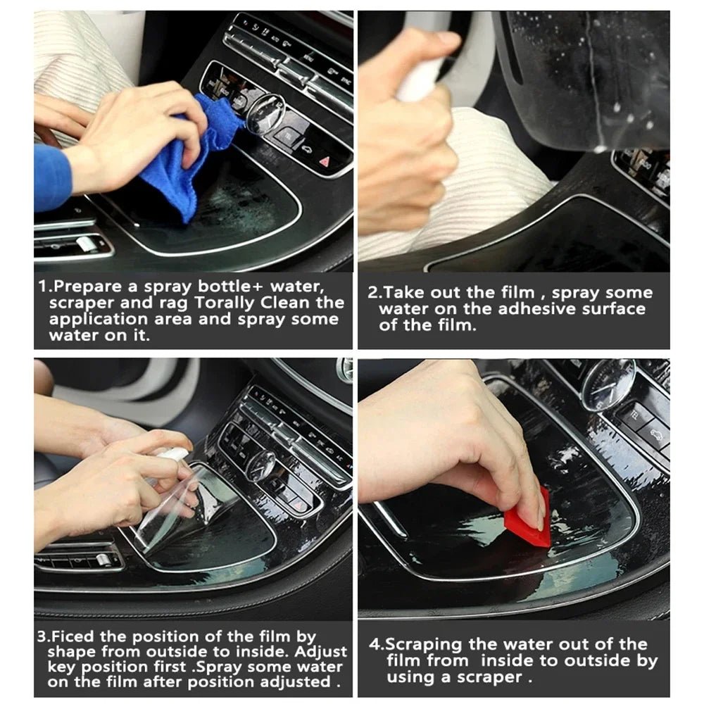 Interior PPF Kit on the Next Gen Ford Ranger & Raptor, mounting detail