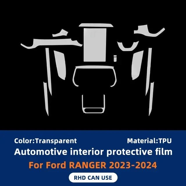 Interior PPF Kit on the Next Gen Ford Ranger & Raptor, rear angle