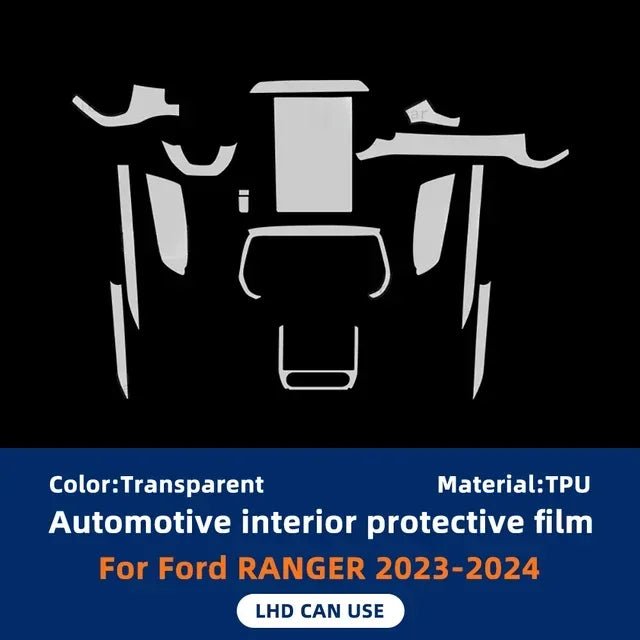 Interior PPF Kit on the Next Gen Ford Ranger & Raptor, front angle
