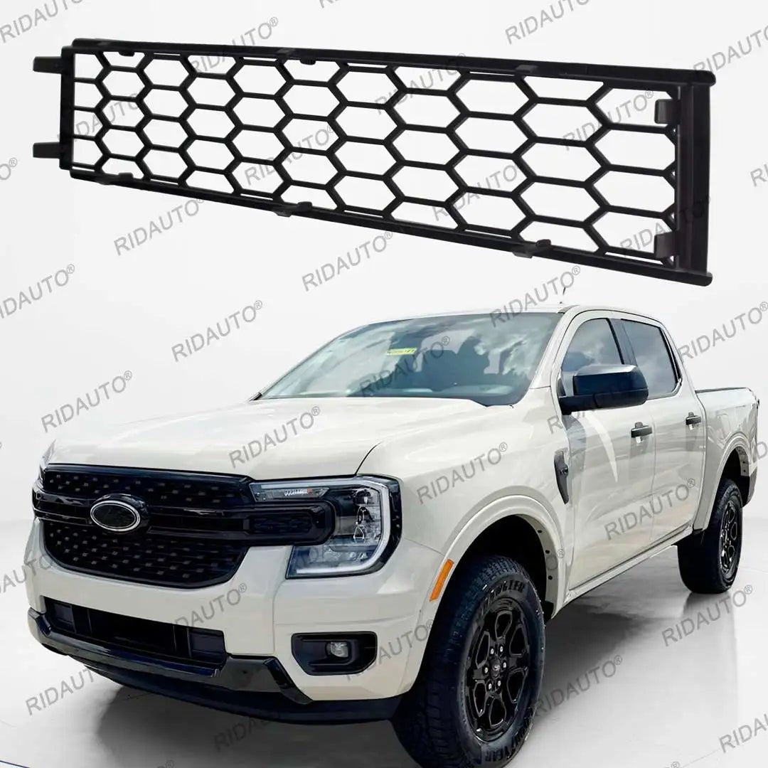 Lower Mesh Grille Insert on the Next Gen Ford Ranger, rear three-quarter view