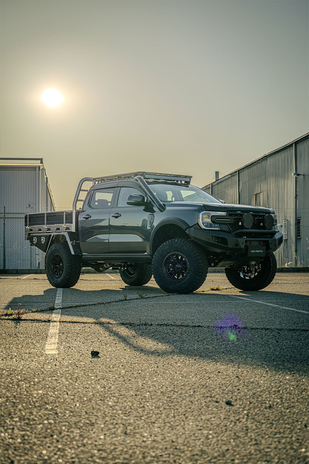 Bonnet Protector for the Next Gen Ford Ranger, rear angle