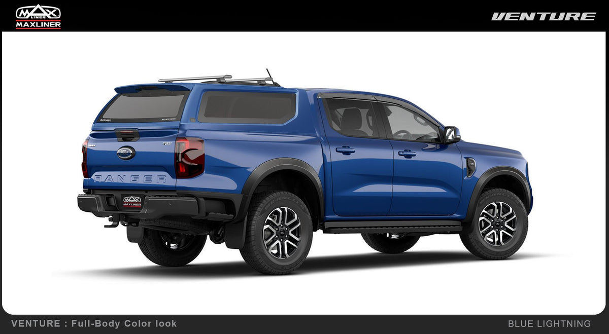 Venture Canopy 2-Tone on the Next Gen Ford Ranger, installed detail