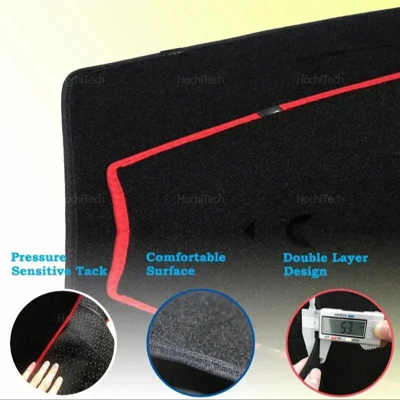 Dash Mat Cover for the Next Gen Ford Ranger, supplied contents