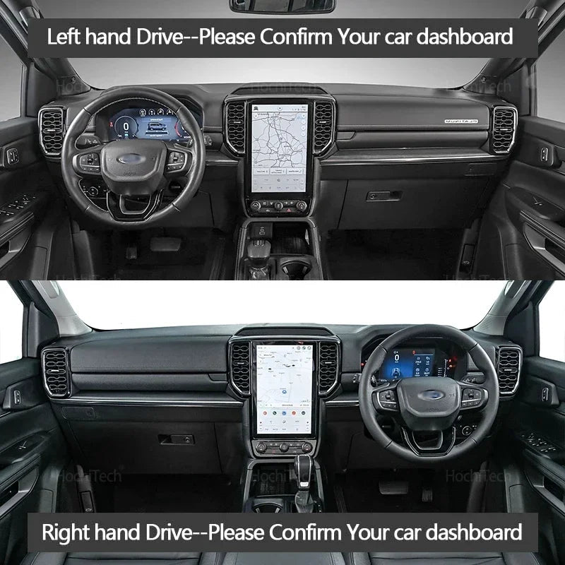 Dash Mat Cover for the Next Gen Ford Ranger, front angle